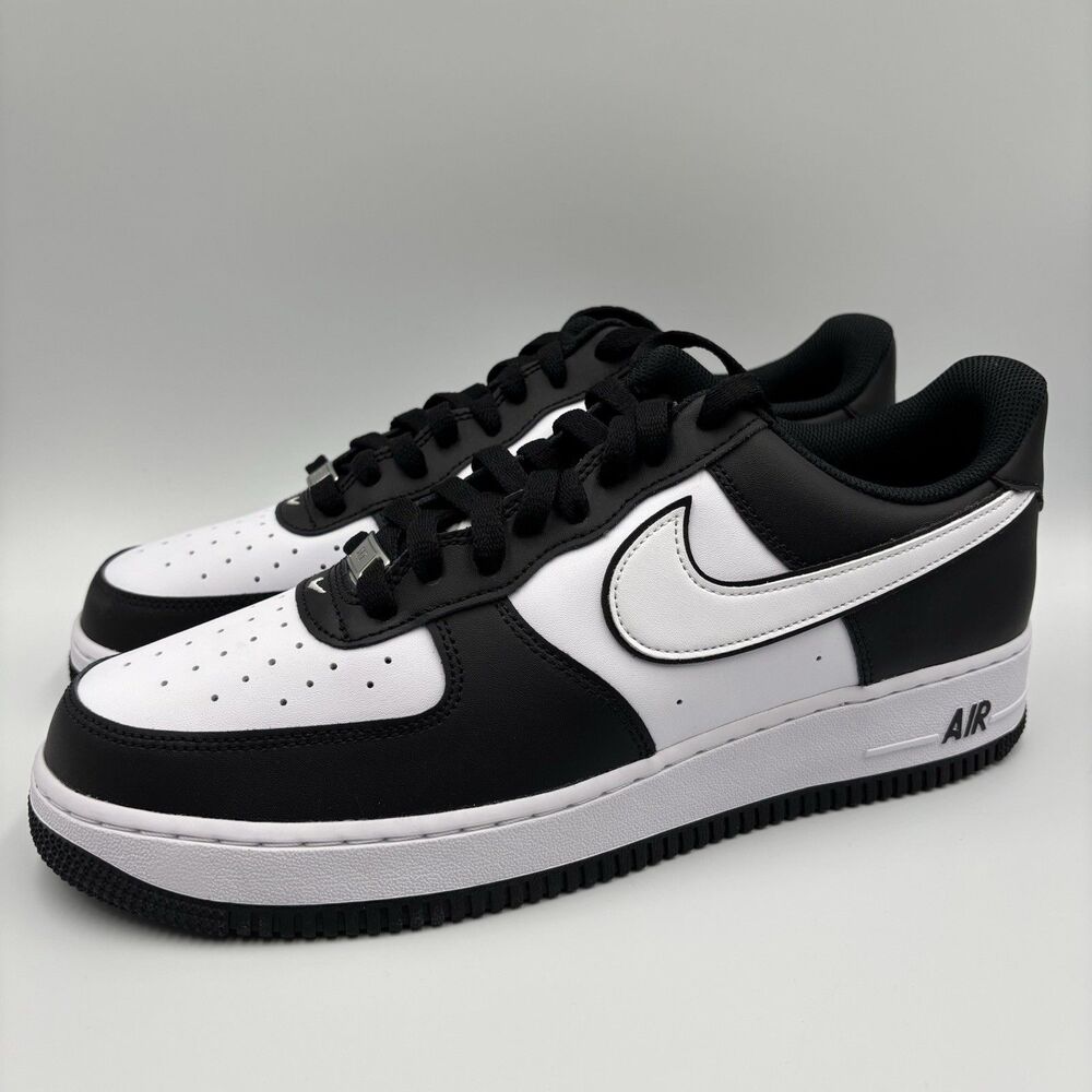 Mens Size 11.5 Nike Air Force 1 '07 Panda White Black Sneakers Shoes DV0788-001